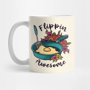 flippin awesome  breakfast pan with egg funny cooking Mug